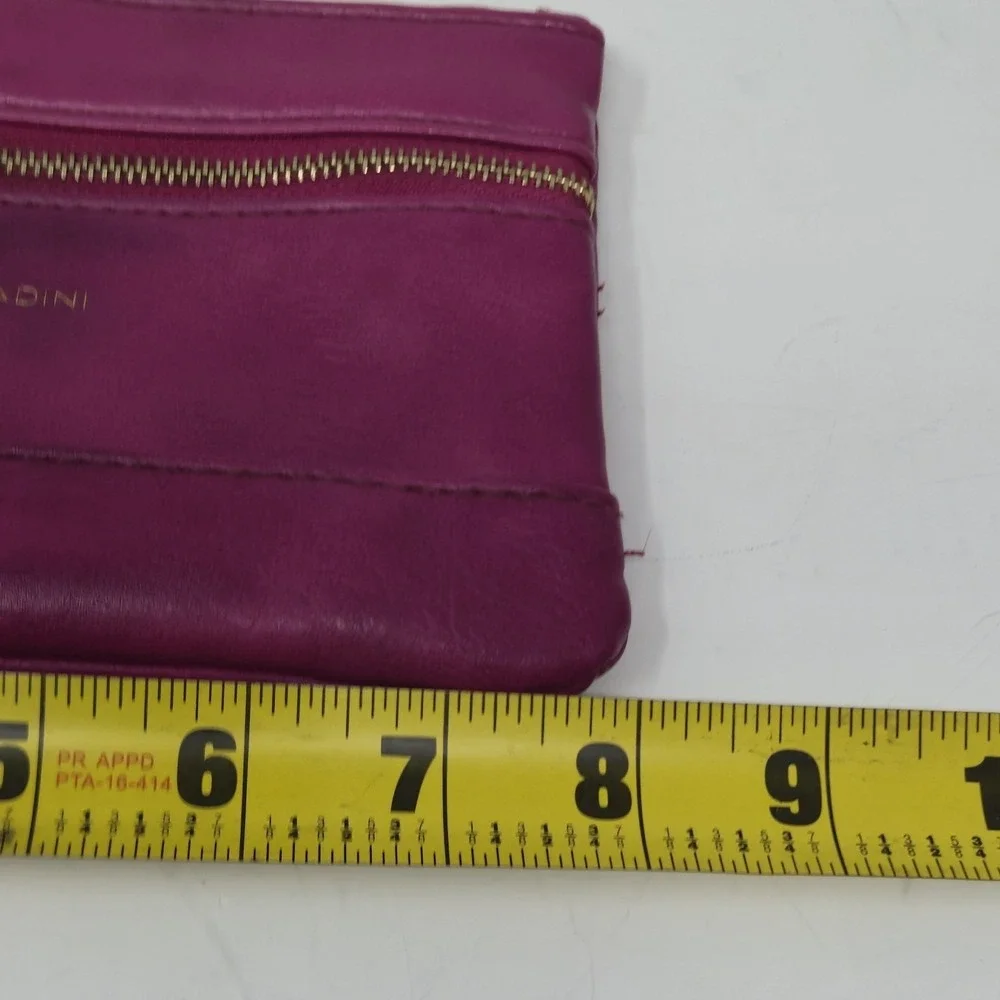 Adrienne Vittadini Studio Hot Pink Magenta Wristlet Clutch Pouch Zip Wallet